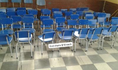 School desk and chairs customized for ECD/Infants, Junior, and senior levels 