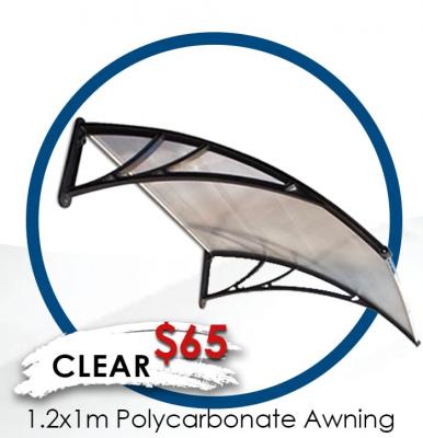 Clear Polycarbonate Awning